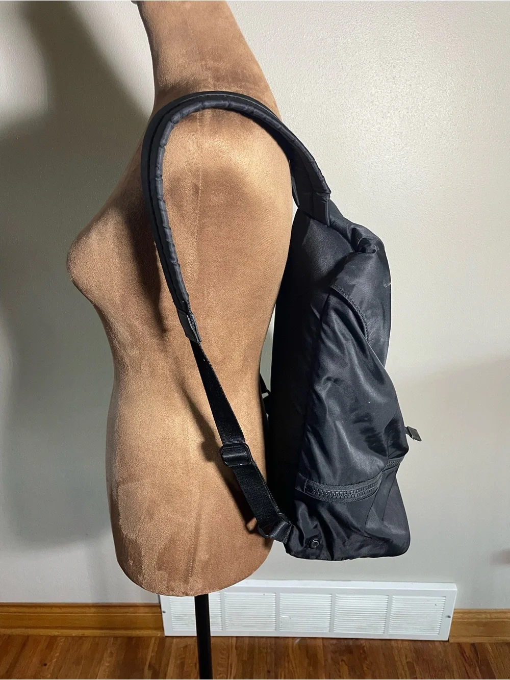 lululemon Go Lightly Rucksack Black Backpack with Front Buckle